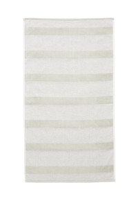 Beddinghouse Sheer Stripe Douchehanddoek - Zand 60 x 110 cm