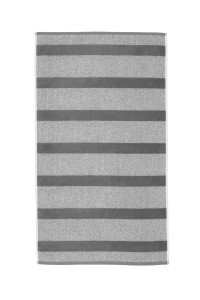 Beddinghouse Sheer Stripe Douchehanddoek - Antraciet 60 x 110 cm