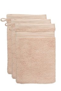 Beddinghouse Sheer set van 3 Washandjes - Zacht Roze 16 x 22 cm set van 3