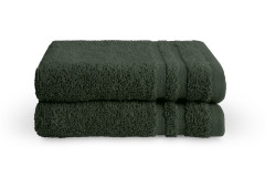 BYRKLUND Gastendoek Bath Basics Donker Groen 2x 30x50