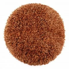 Heckettlane Caramel-Brown Badmat Cona rond 60 cm, gemaakt van 60% Katoen 40% Polyester