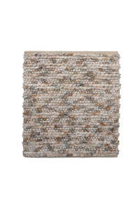 Heckettlane Beige Badmat Brenda 60x60 cm, gemaakt van 60% Katoen 40% Polyester