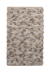 Heckettlane Beige Badmat Brenda 60x100 cm, gemaakt van 60% Katoen 40% Polyester