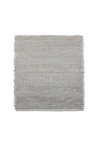 Heckettlane Light-Grey Badmat Roberto 60x60 cm, gemaakt van 60% Katoen 40% Polyester