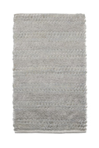 Heckettlane Light-Grey Badmat Roberto 60x100 cm, gemaakt van 60% Katoen 40% Polyester