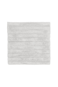 Heckettlane Light-Grey Badmat Vivienne 60x60 cm, gemaakt van 100% Katoen