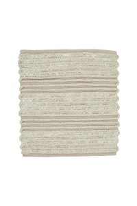 Heckettlane Natural Badmat Solange 60x60 cm, gemaakt van 60% Katoen 40% Polyester