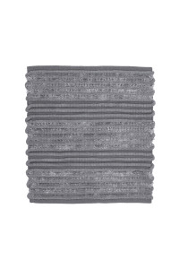 Heckettlane Anthracite Badmat Solange 60x60 cm, gemaakt van 60% Katoen 40% Polyester