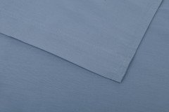 ZoHome Riviera-Blue Laken Satinado-sheet 160x290 cm, gemaakt van 100% Katoen-Satijn