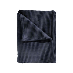 Heckettlane Navy-Blue Wafel-Sprei 180x260 cm, gemaakt van 65% Gerecycled Katoen 35% Andere Vezels