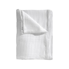 Heckettlane Super-White Wafel-Sprei 180x260 cm, gemaakt van 65% Gerecycled Katoen 35% Andere Vezels