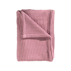 Heckettlane Baby-Pink Wafel-Sprei 180x260 cm, gemaakt van 65% Gerecycled Katoen 35% Andere Vezels