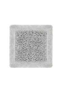 Heckettlane Ash-Grey Badmat Buchara 60x60 cm, gemaakt van 100% Katoen