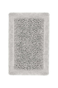 Heckettlane Ash-Grey Badmat Buchara 60x100 cm, gemaakt van 100% Katoen