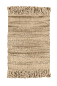 Heckettlane Forest-Sand Badmat Nukus 70x120 cm, gemaakt van 100% Katoen