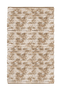 Heckettlane Forest-Sand Badmat Brenda 60x100 cm, gemaakt van 60% Katoen 40% Polyester