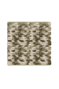 Heckettlane Army-Green Badmat Brenda 60x60 cm, gemaakt van 60% Katoen 40% Polyester