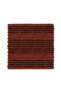 Heckettlane Copper-Orange Badmat Solange 60x60 cm, gemaakt van 60% Katoen 40% Polyester