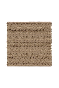 Heckettlane Forest-Sand Badmat Roberto 60x60 cm, gemaakt van 60% Katoen 40% Polyester