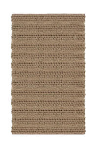 Heckettlane Forest-Sand Badmat Roberto 60x100 cm, gemaakt van 60% Katoen 40% Polyester