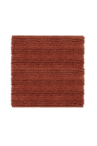 Heckettlane Copper-Orange Badmat Roberto 60x60 cm, gemaakt van 60% Katoen 40% Polyester