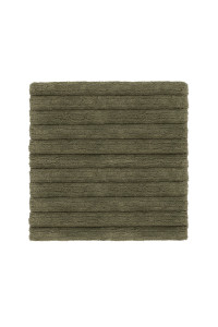 Heckettlane Army-Green Badmat Vivienne 60x60 cm, gemaakt van 100% Katoen