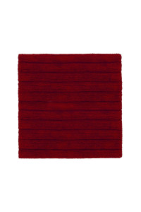 Heckettlane Spicy-Red Badmat Vivienne 60x60 cm, gemaakt van 100% Katoen